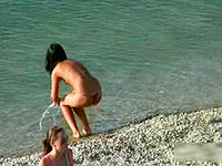 We definitely like the view of the hot looking suntanned girls in nice bikini panties!